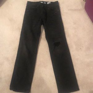 Old Navy Karate Slim distressed black jean boys 8